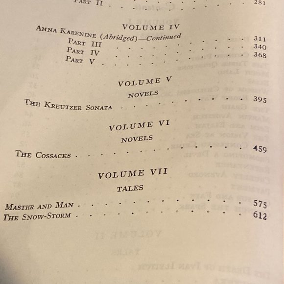 Antique Book-The Works of Leo Tolstoi One Volume Edition 1928 - Picture 5 of 6
